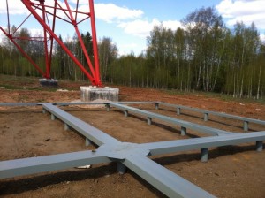 Фундамент на сваях в Очере