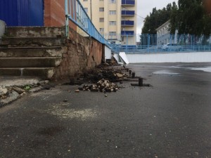 Фундамент на винтовых сваях на стадионе Динамо