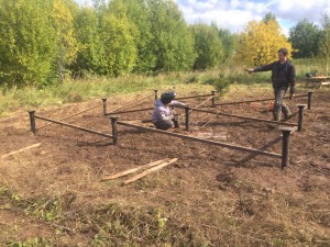 Фундамент на винтовых сваях в Болгарах