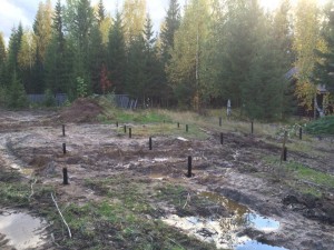 Фундамент в деревне Нижний Лух