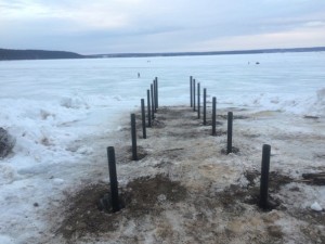 Пирс на винтовых сваях в Мостовой