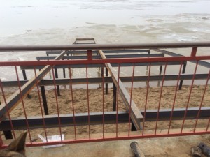 Пирс в Пальниках на винтовых сваях